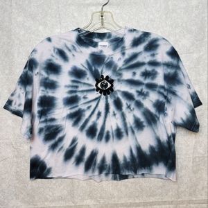 Cropped Spiral Tie Dye Tee